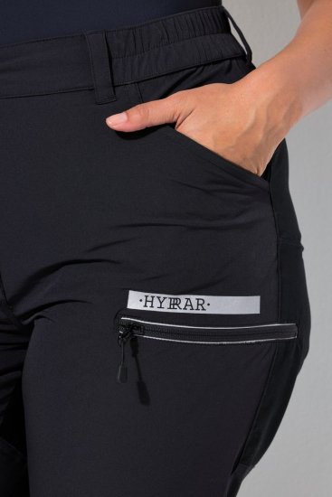 Ulla Popken HYPRAR Multifunctional Durable Inset Trekking Pants Black - Bikses - Lielo izmēru bikses sievietēm