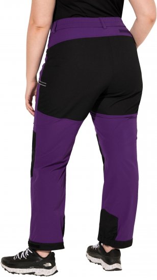 Ulla Popken HYPRAR Multifunctional Durable Inset Trekking Pants Plum - Džinsi & Bikses Lielos Izmēros – Plus Size - 