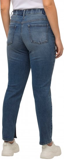 Ulla Popken Distressed Stretch Fit Boyfriend Jeans Blue Denim - Džinsi & Bikses Lielos Izmēros – Plus Size - 