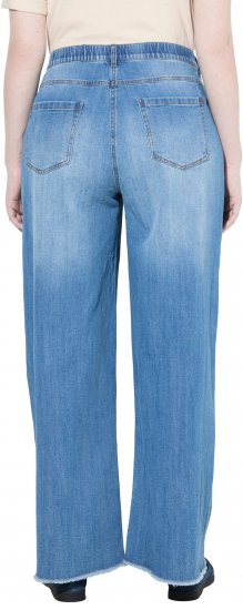 Ulla Popken Extra Wide Leg Stretch Fit Jeans Light Blue - Džinsi & Bikses Lielos Izmēros – Plus Size - 
