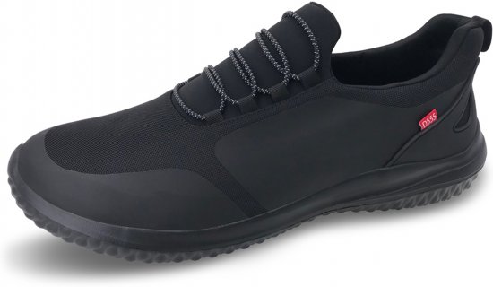 D555 Doncaster Kingsize Hands Free with Faux Laces Black - Brīvā laika apavi - 