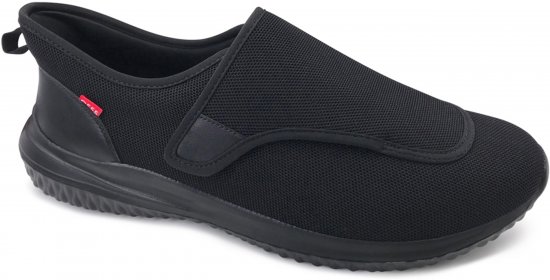 D555 Shelvey Kingsize Open Top Knitted Shoe Black - Brīvā laika apavi - 