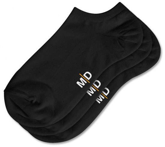 Motley Denim William 3 pāru potīšu zeķu komplekts Melns - Apakšveļa un peldšorti - Apakšveļa - 2XL-8XL