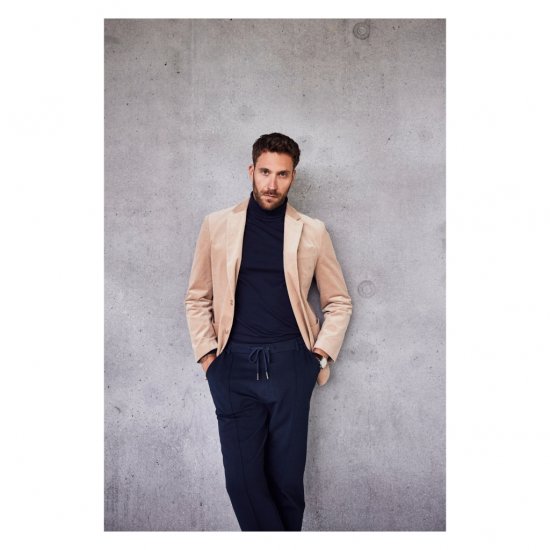 JP1880 Suit Jacket Corduroy Business Sand - Uzvalki un žaketes - Liela izmēra uzvalki un bleizeri