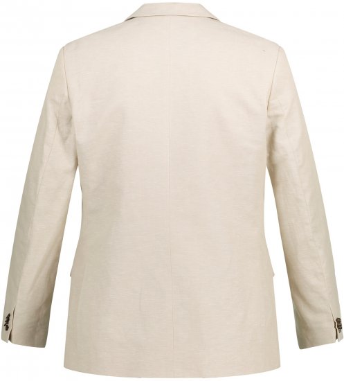 JP1880 Kos Linen Blend Jacket Sand - Uzvalki un žaketes - Liela izmēra uzvalki un bleizeri
