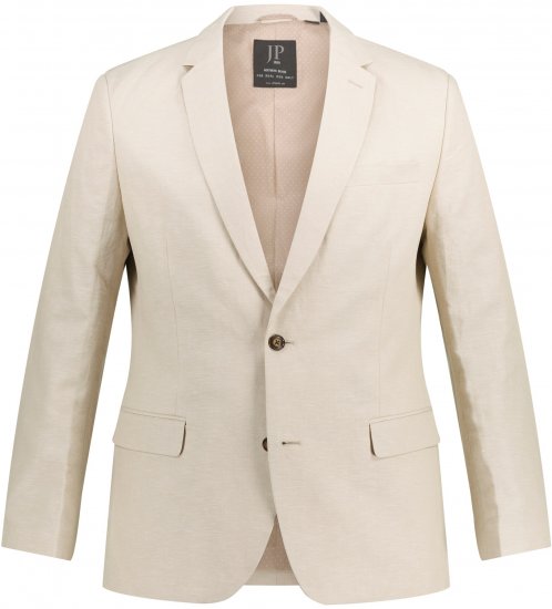 JP1880 Kos Linen Blend Jacket Sand - Uzvalki un žaketes - Liela izmēra uzvalki un bleizeri