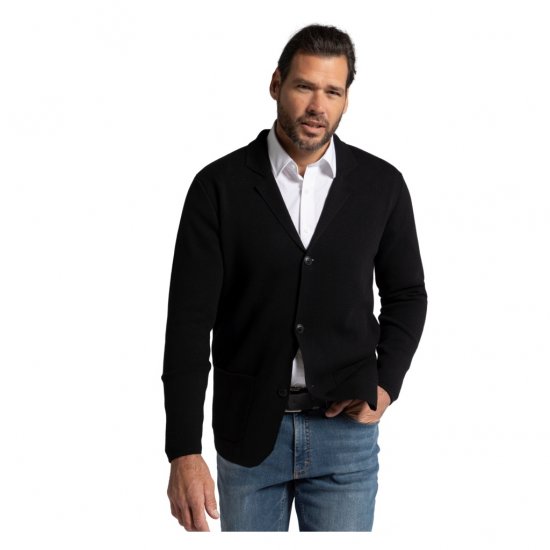 JP1880 Jacket Business Flexnamic Milano Black - Uzvalki un žaketes - Liela izmēra uzvalki un bleizeri
