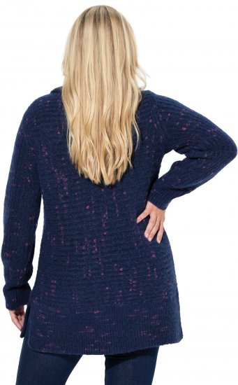 Ulla Popken Space Yarn Oversized Turtleneck Sweater Blue - Džemperi un džemperi ar kapuci - 