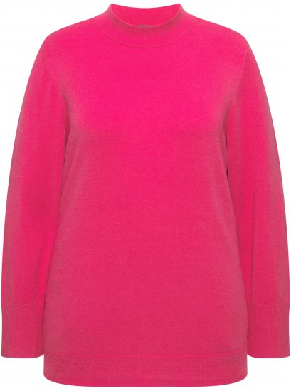 Ulla Popken Long Sleeves Mock Turtleneck Sweater Red Pink - Džemperi un džemperi ar kapuci - 