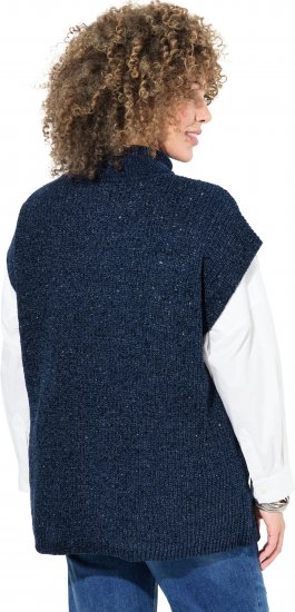 Ulla Popken Cap Sleeve Turtleneck Sweater Blue - Džemperi un džemperi ar kapuci - 