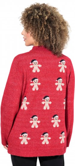 Ulla Popken Gingerbread Men Sweater Salsa Red - Džemperi un džemperi ar kapuci - 
