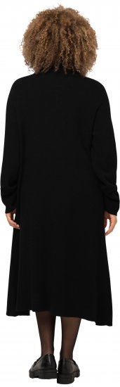 Ulla Popken Long Turtleneck Duster Sweater Black - Džemperi un džemperi ar kapuci - 