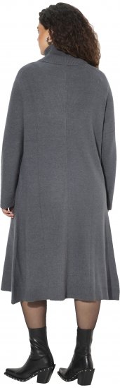 Ulla Popken Long Turtleneck Duster Sweater Graphite Grey - Džemperi un džemperi ar kapuci - 