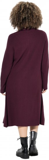 Ulla Popken Long Turtleneck Duster Sweater Plum - Džemperi un džemperi ar kapuci - 