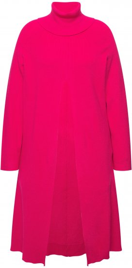 Ulla Popken Long Turtleneck Duster Sweater Red Pink - Džemperi un džemperi ar kapuci - 