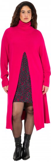 Ulla Popken Long Turtleneck Duster Sweater Red Pink - Džemperi un džemperi ar kapuci - 