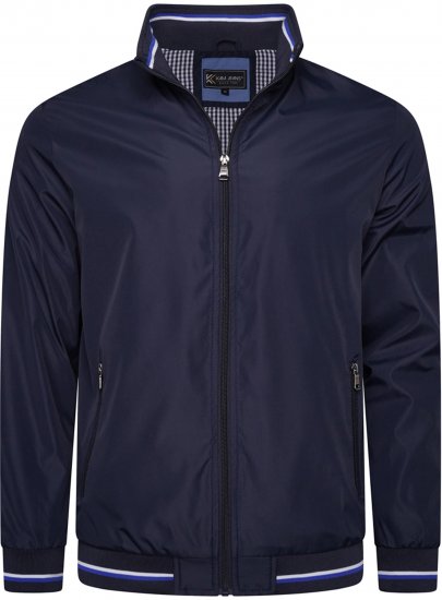 Kam Jeans 444 Premium Harrington Jacket Navy - Jakas & Lietus apģērbs - Jakas - 2XL-12XL