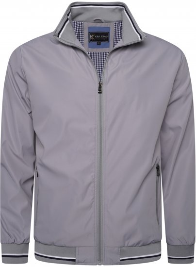 Kam jeans 444 Premium Harrington Jacket Silver - Jakas & Lietus apģērbs - Jakas - 2XL-12XL