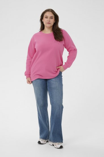 Kaffe Curve Sus Sweatshirt Pink Power - Džemperi - 