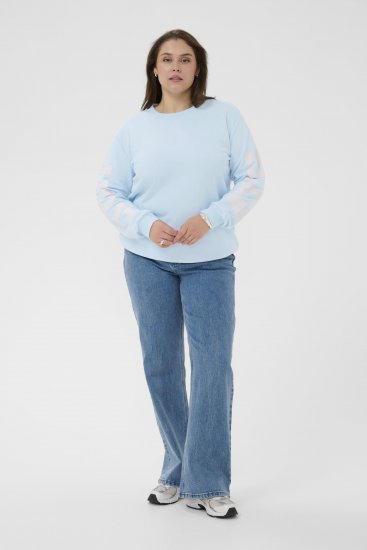 Kaffe Curve Mila Sweatshirt Nantucket Breeze Blue - Džemperi - 