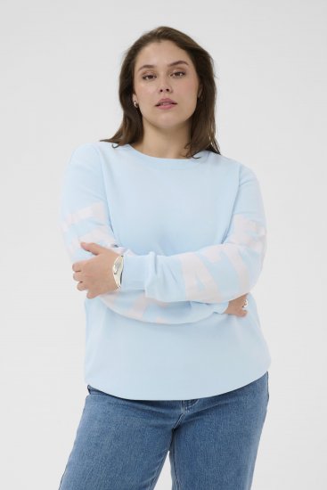 Kaffe Curve Mila Sweatshirt Nantucket Breeze Blue - Džemperi - 