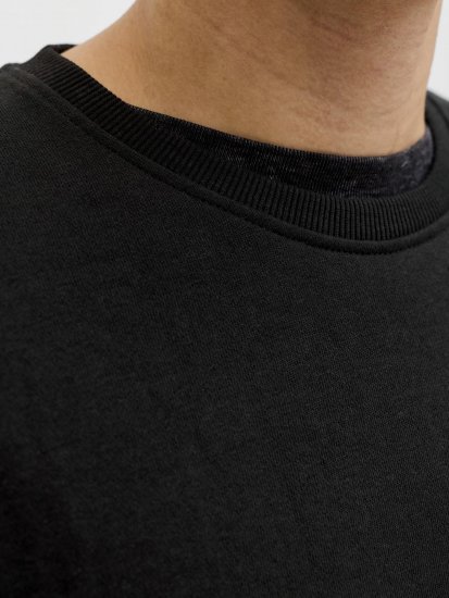 Jack & Jones Brandon Sweatshirt Black - Džemperi un džemperi ar kapuci - Džemperi - 2XL-14XL