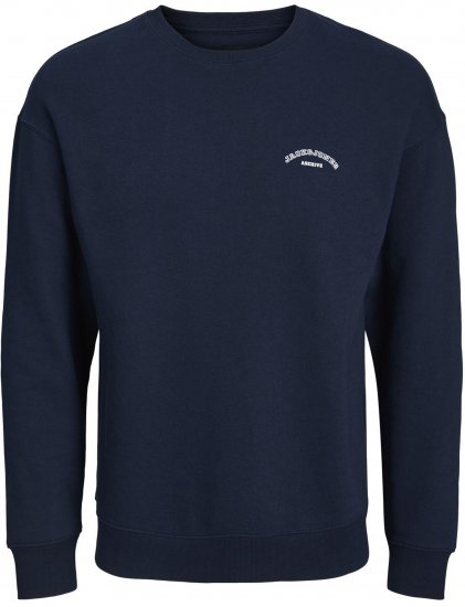 Jack & Jones College Logo Sweatshirt Navy - Džemperi un džemperi ar kapuci - Džemperi - 2XL-14XL