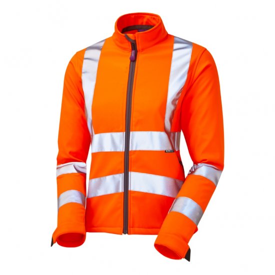 Leo Honeywell EcoViz Women's Softshell Jacket Orange - Darba apģērbs - 