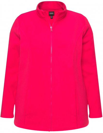 Ulla Popken Modular Fleece Zip Front Jacket Magenta - Džemperi un džemperi ar kapuci - 