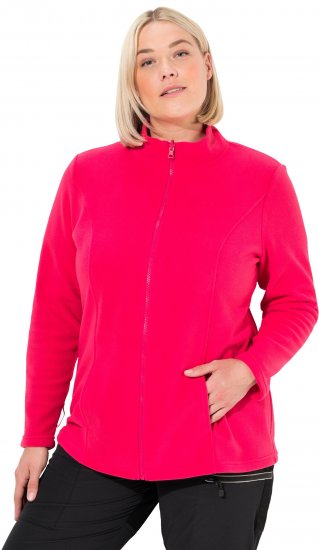 Ulla Popken Modular Fleece Zip Front Jacket Magenta - Džemperi un džemperi ar kapuci - 