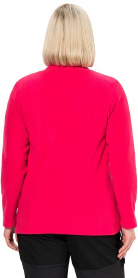 Ulla Popken Modular Fleece Zip Front Jacket Magenta - Džemperi un džemperi ar kapuci - 