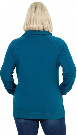 Ulla Popken Rhinestone Snowflake Turtleneck Sweatshirt Teal - Džemperi un džemperi ar kapuci - 