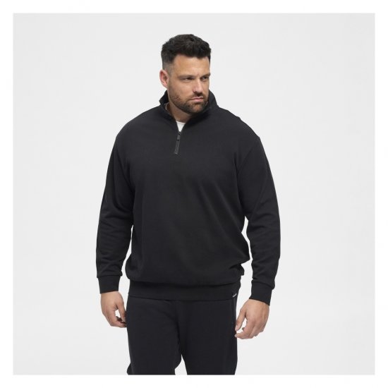 North Latitude Denim Half-Zip Sweatshirt Black - Džemperi un džemperi ar kapuci - Džemperi - 2XL-14XL