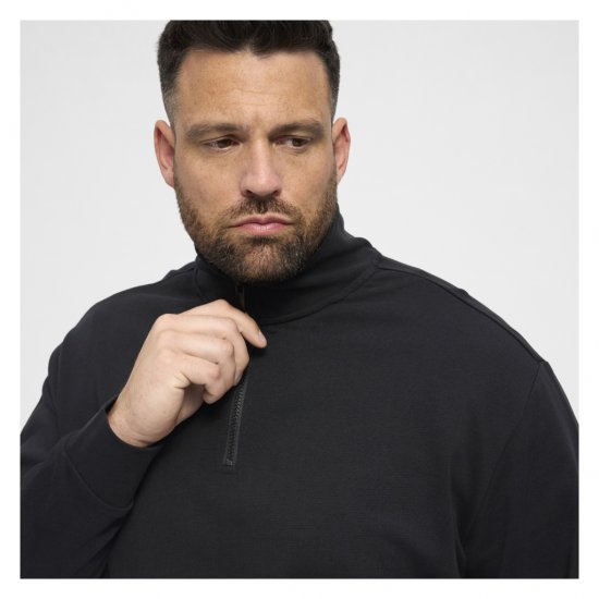 North Latitude Denim Half-Zip Sweatshirt Black - Džemperi un džemperi ar kapuci - Džemperi - 2XL-14XL