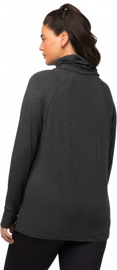 Ulla Popken Sweatshirt with Gaiter Black - Džemperi un džemperi ar kapuci - 