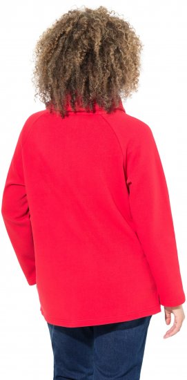 Ulla Popken Sparkling Candy Cane Graphic Sweatshirt Salsa - Džemperi un džemperi ar kapuci - 