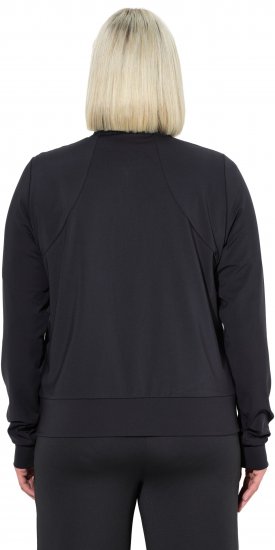 Ulla Popken Quick Drying College Collar Sweatshirt Black - Džemperi un džemperi ar kapuci - 