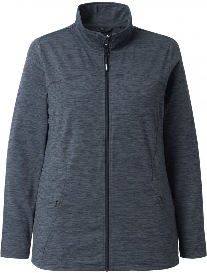 Ulla Popken Quick Drying Zip Up Sweatshirt Black - Džemperi un džemperi ar kapuci - 