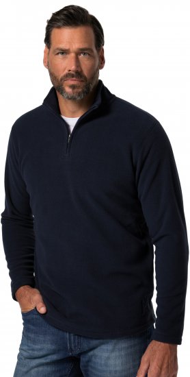 JP1880 Fleece Half-Zip Ultralight Navy - Džemperi un džemperi ar kapuci - Džemperi - 2XL-14XL