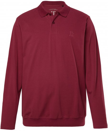 JP1880 Polo Shirt Pique Long Sleeve Red - Polo krekli - Polo krekli - 2XL-8XL