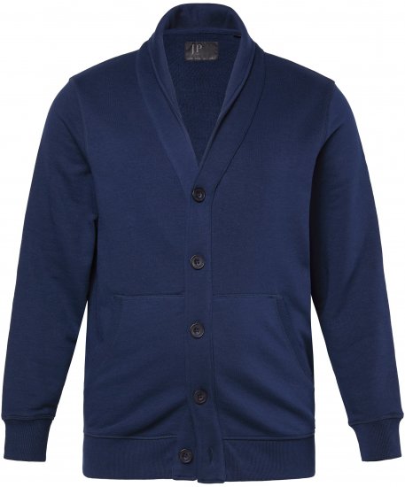 JP1880 Sweat Jacket Shawl Collar Navy - Džemperi un džemperi ar kapuci - Džemperi - 2XL-14XL