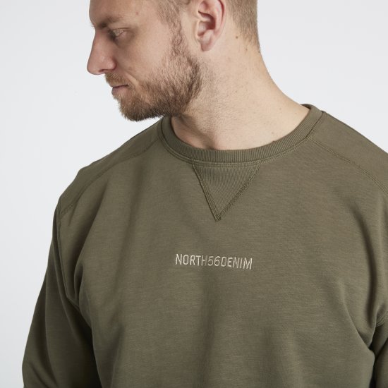 North Latitude Denim Logo Sweatshirt Dusty Olive Green TALL - TALL džemperi - 