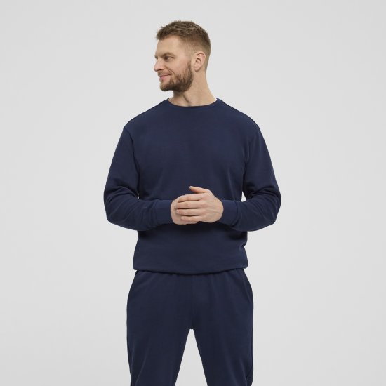 North Latitude Denim Crew Neck Sweatshirt Navy Blue TALL - TALL džemperi - 