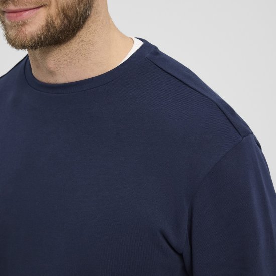 North Latitude Denim Crew Neck Sweatshirt Navy Blue TALL - TALL džemperi - 
