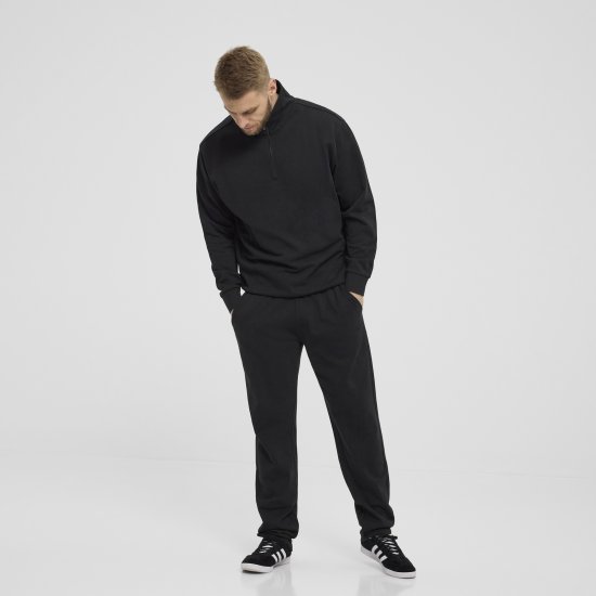 North Latitude Denim Half-Zip Sweatshirt Black TALL - TALL džemperi - 