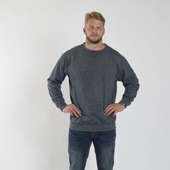 North Latitude O-Neck Sweatshirt Blue Melange TALL - TALL džemperi - 