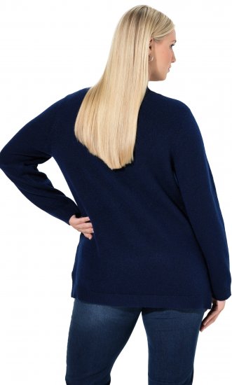 Ulla Popken Christmas Motif Classic Fit Sweater Navy - Džemperi un džemperi ar kapuci - 