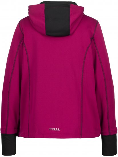 Ulla Popken HYPRAR Zip Front Hooded Stretch Sweatshirt Blackberry - Džemperi un džemperi ar kapuci - 