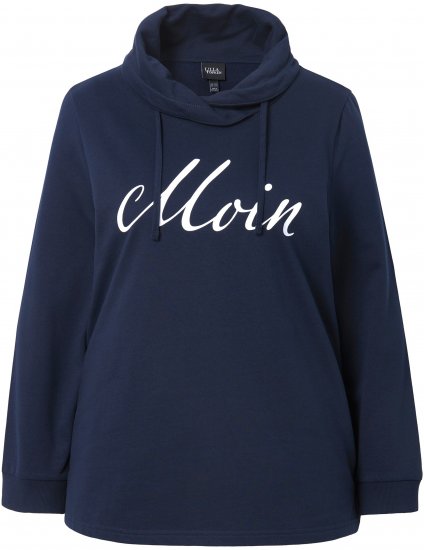 Ulla Popken Moin Graphic Sweatshirt Navy - Džemperi un džemperi ar kapuci - 