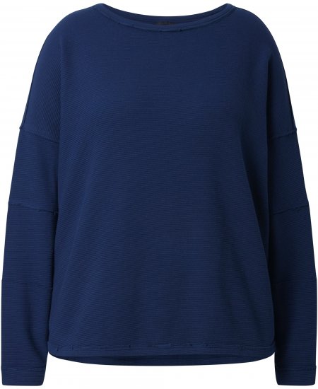 Ulla Popken Inverted Seam Long Sleeve Sweatshirt Navy - Džemperi un džemperi ar kapuci - 